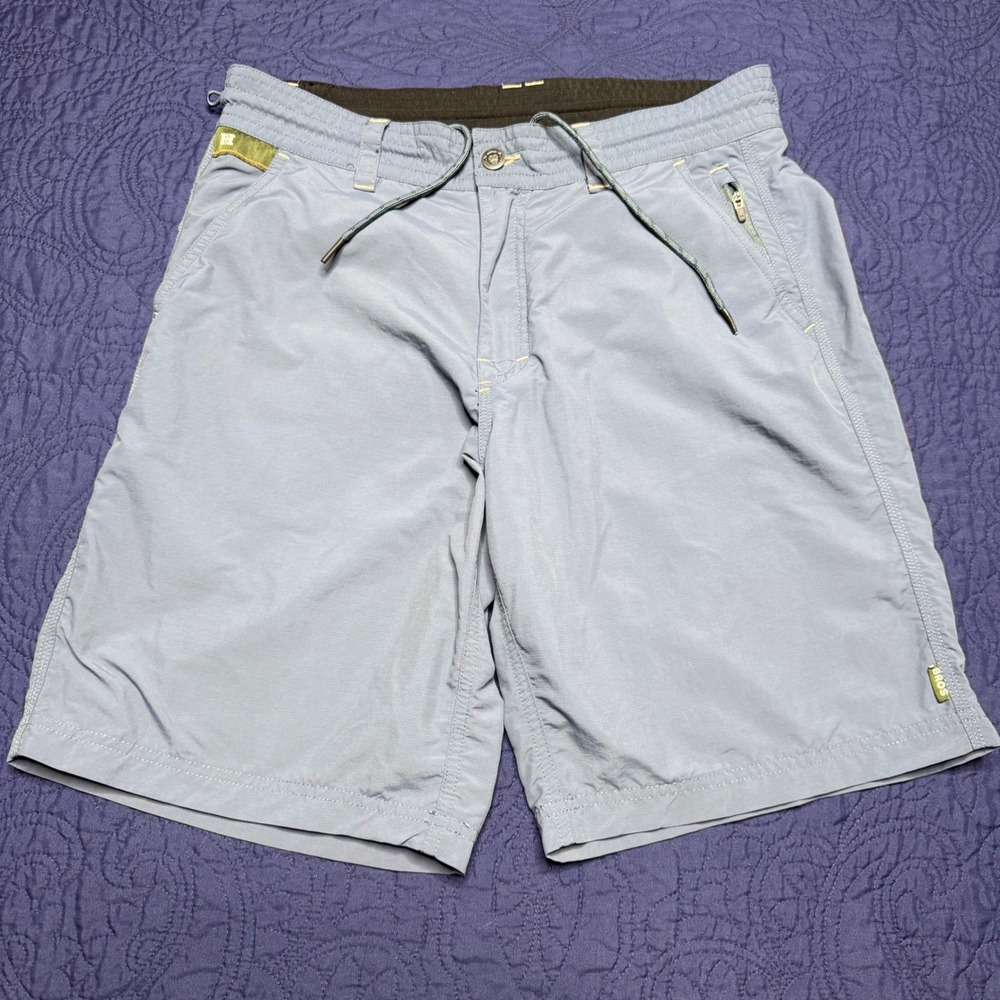 Howler Bros Horizon Hybrid Shorts Men 32 Blue Grey Ripstop Fishing Quick Dry 8in